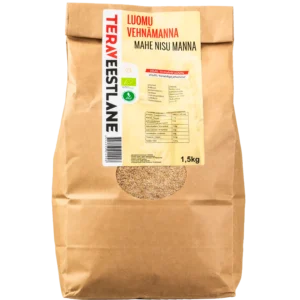 Vehnämanna 1,5kg kivimyllyllä jauhettu luomu Terav Eestlane